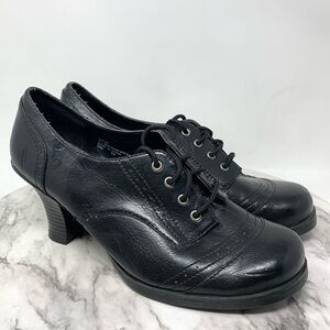 Vintage Y2K Vigoss Gator Lace Up Oxford Pumps 9 Pinup Academia Retro Whimsigoth